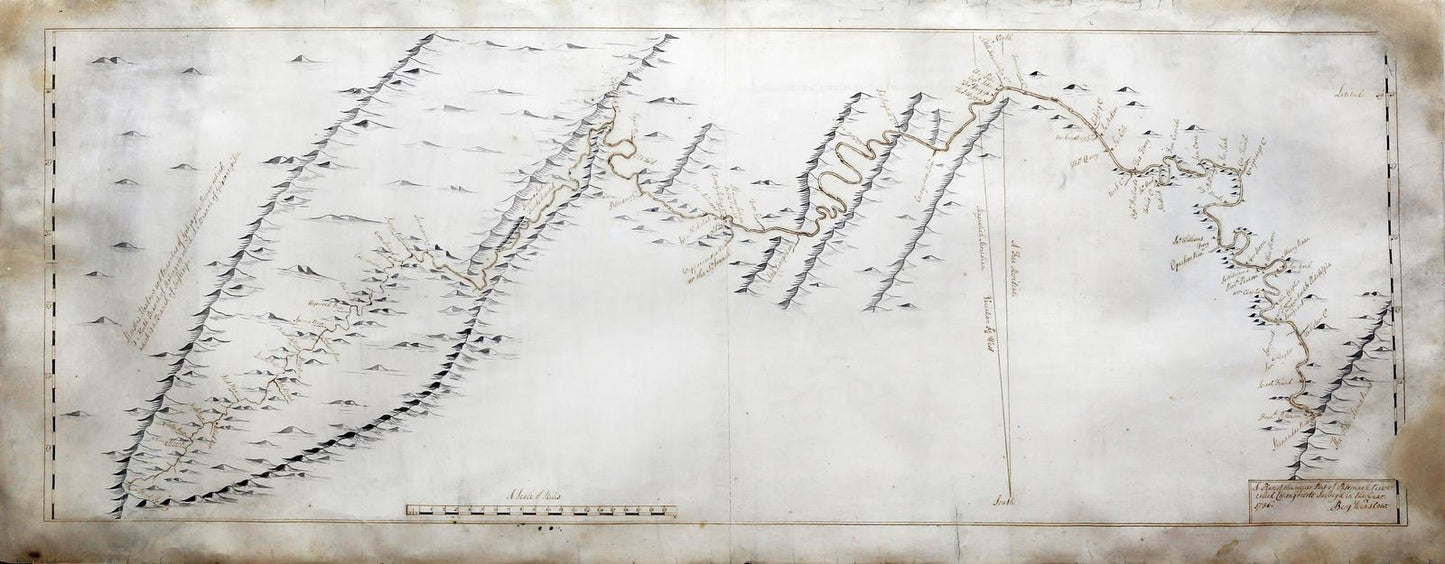 FAIRFAX DOCUMENTS, 3 Manuscript Maps delineating the Land of Lord Thomas sixth Lord Fairfax of Cameron (1693-1781)