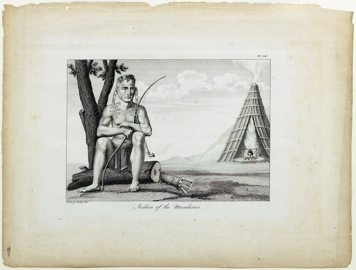 COLLOT, Georges Henri Victor (1750-1805), Indian of the Mandanes, Plate 24