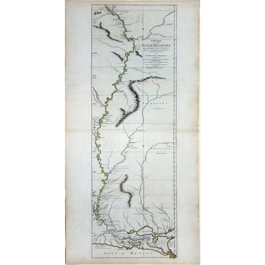 John Ross. Course of the River Mississippi. 1775.