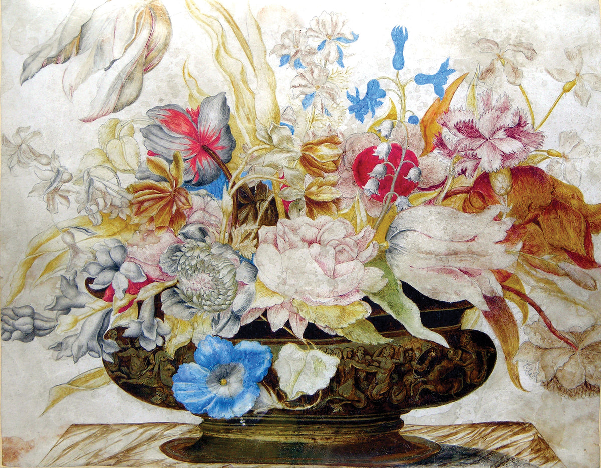 GARZONI, Giovanna (Italian, 1600-1670), Still life with flowers in an elaborate vase