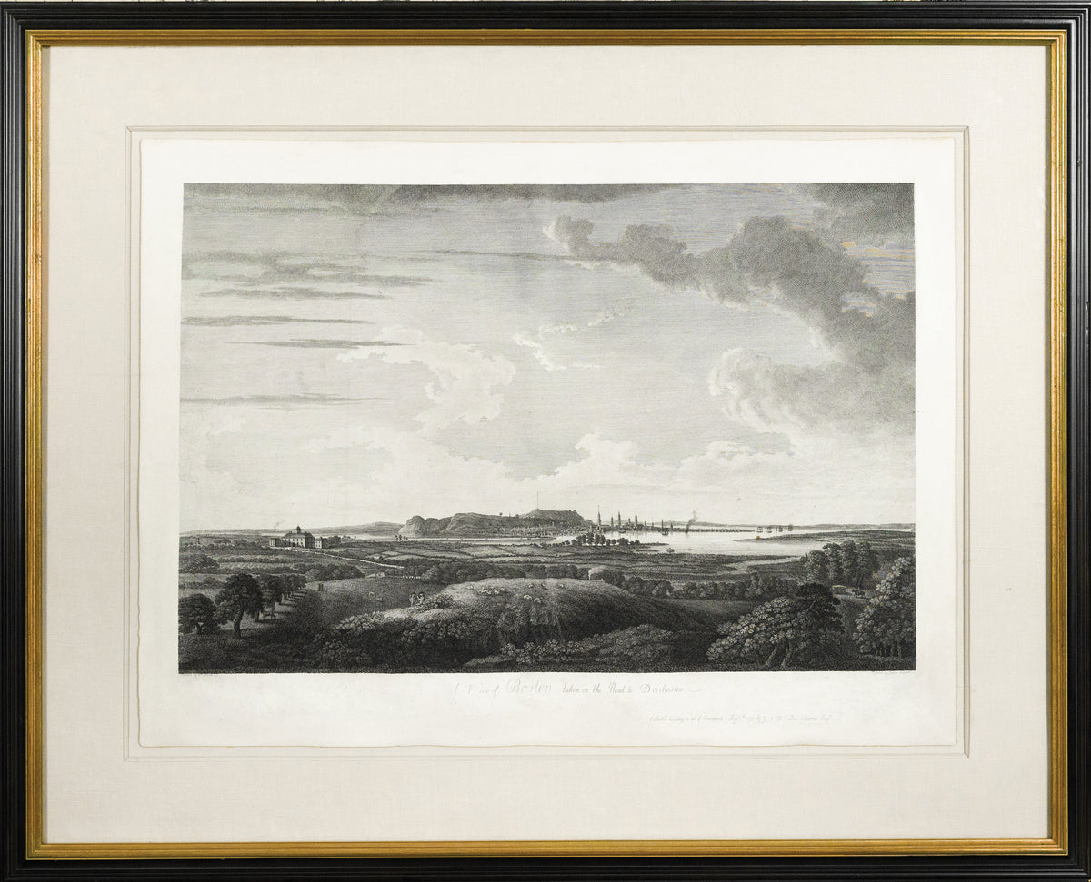 DES BARRES, Joseph Frederick Wallet (1721-1824), after PIERIE, William (fl. late 18th century) & James NEWTON (1748-1804), View of Boston taken on the road to Dorchester