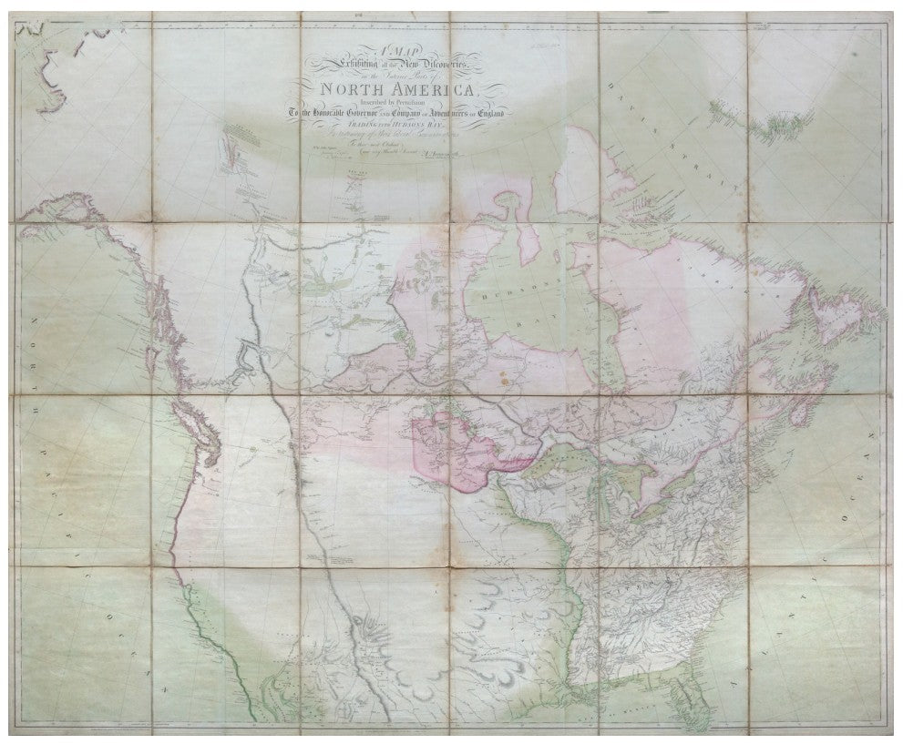 THE HECKROTTE COPY of Arrowsmith's map of North America 1795 (1811)