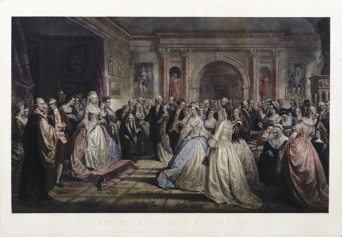 RITCHIE, Alexander H. (1822-1895), engraver, after Daniel HUNTINGTON (1816-1906), Lady Washington's Reception