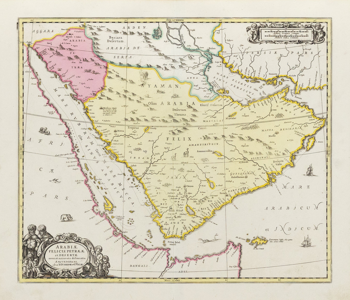 Schenk, Peter & Valek, Gerard . Arabiae Felicis Petraeae. Amsterdam: c. 1700