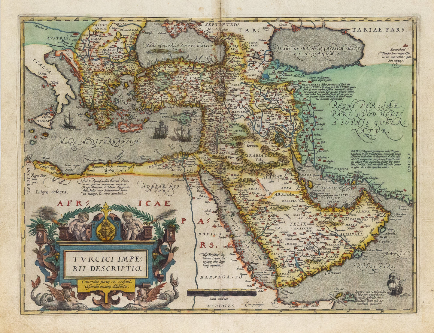 Ortelius, Abraham . Turcici Imperii Descriptio. Antwerp c. 1595