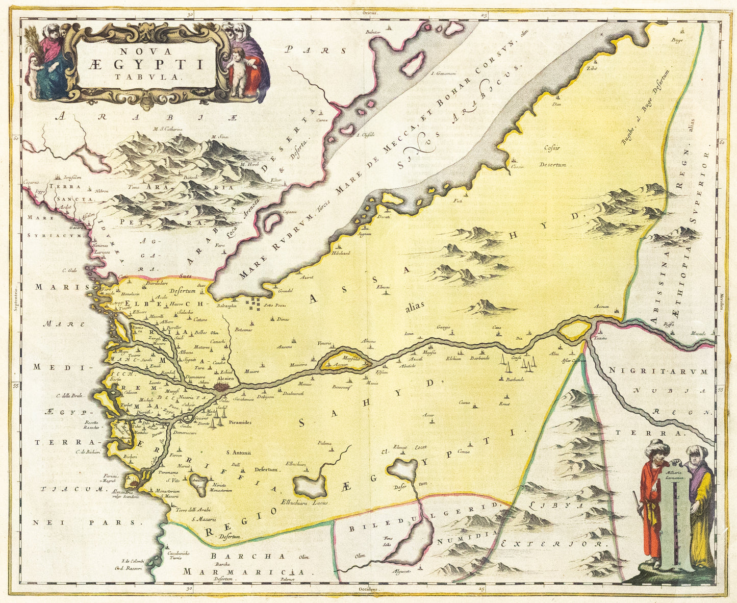 Bleau, Johannes. Nova Aegypti Tabula. Amsterdam: 1662