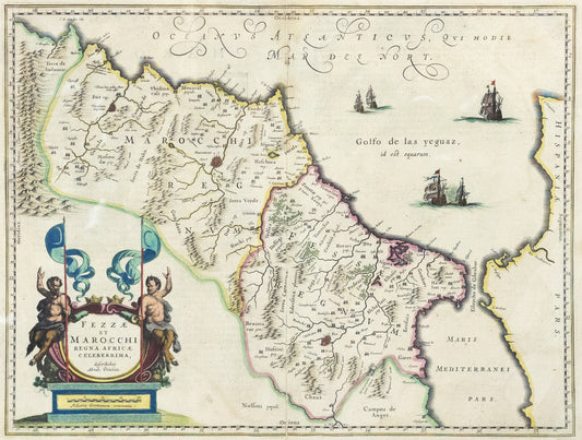 Blaeu, Willem Janszoon. Fezzae et Marocchi Regna Africae Celeberrima. Amsterdam: 1640