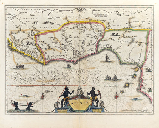 Janszoon Blaeu, Willem. Guinea. Amsterdam, 1640.