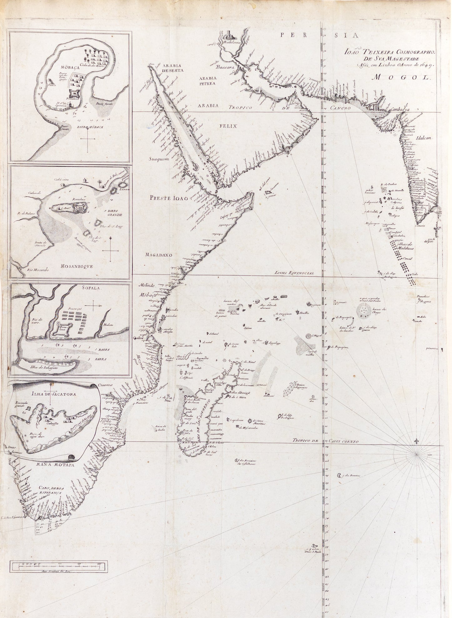 Teixeira, João. Cosmographo de sua Magestade. Lisbon, c. 1649.