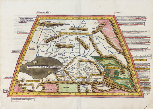 Ptolemy. Septima Asie Tabula. Ulm: 1486