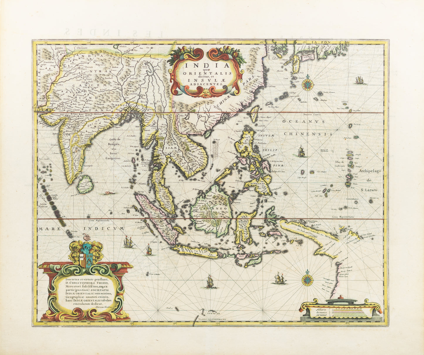 Hondius II, Hendricus. India quae Orientalis dicitur et Insulae Adiacentes. Amsterdam, c. 1636