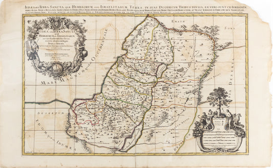 Jaillot, Alexis-Hubert. Iudea seu Terra Sancta quae Hebraeorum sive Israelitarum. Paris: 1691