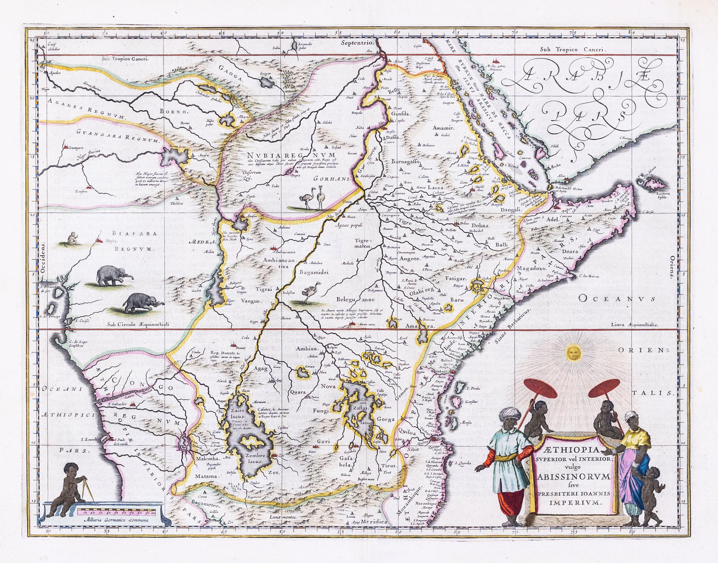 Blaeu, Willem Janszoon. Aethiopia Superior vel Interior. Amsterdam, 1640