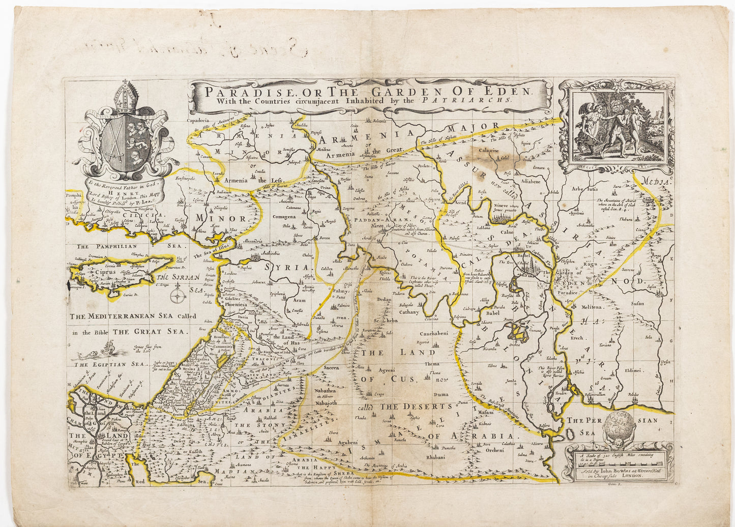 Lea, Philip. Paradise, or the Garden of Eden. London, 18th c.