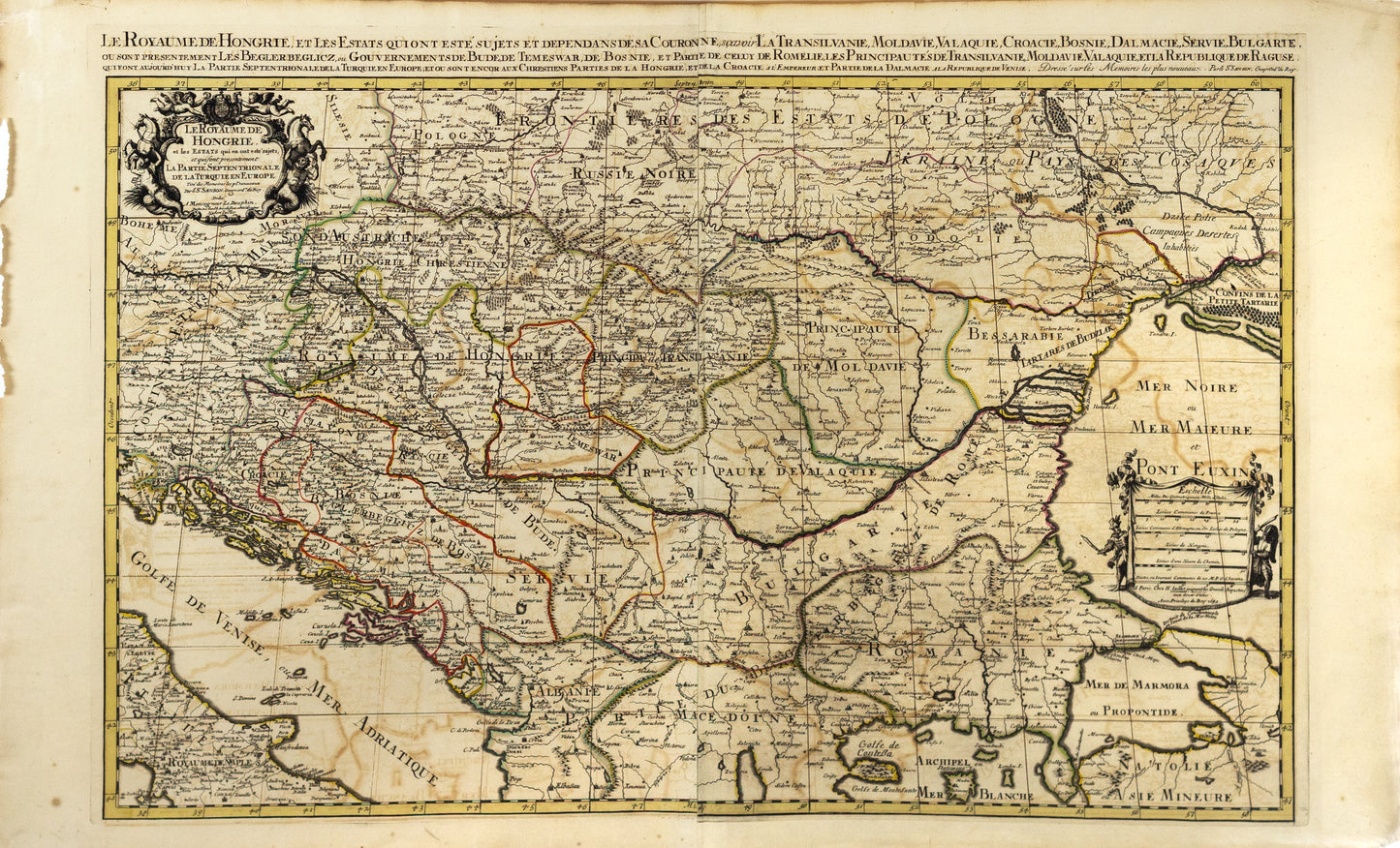 Sanson, Nicholas. Le Royaume de Hongrie... Paris, 1693.