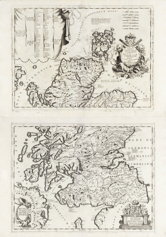 Coronelli, Vincenzo Maria. Scotia parte Settentrionale. Venice: ca. 1690.