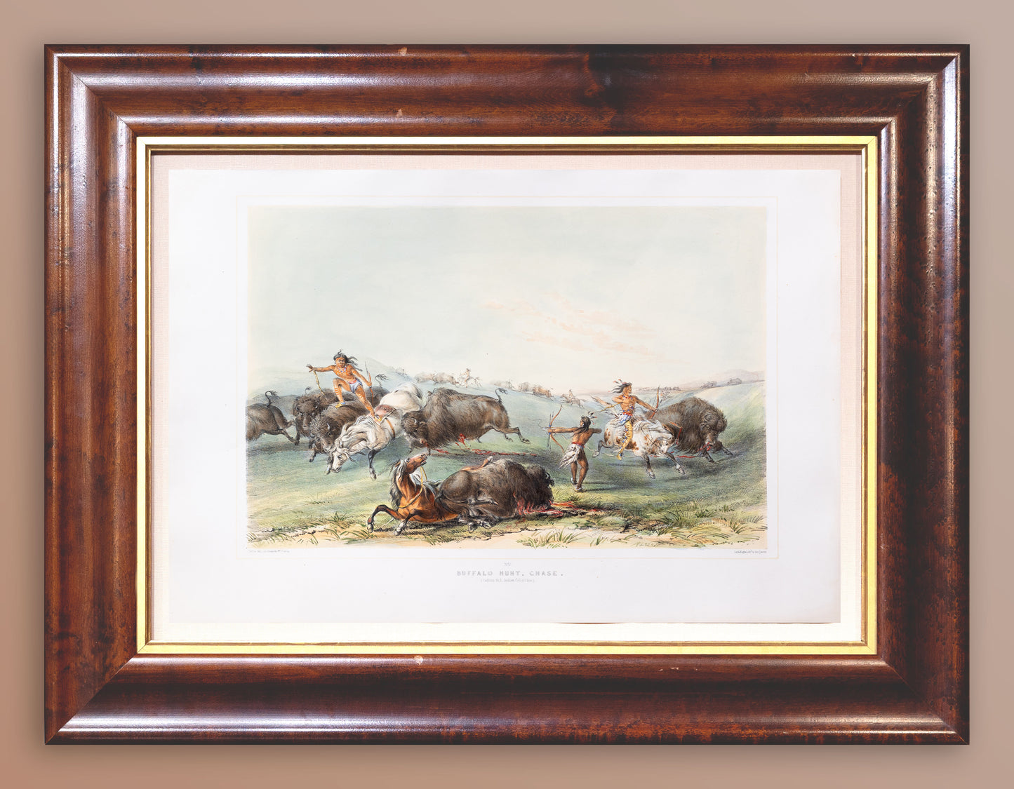 George Catlin (1794-1872), North American Indian 7 Buffalo Hunt Chase