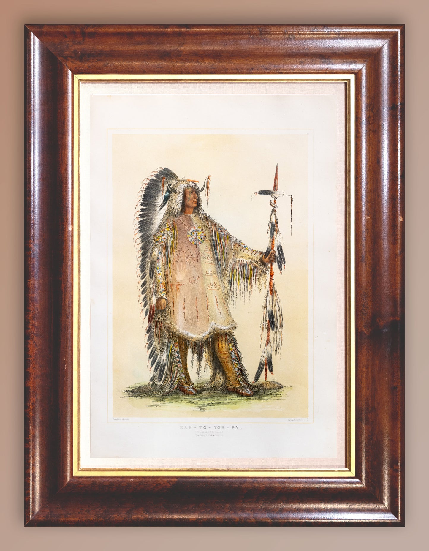 George Catlin (1794-1872), North American Indian Mah to toh pa
