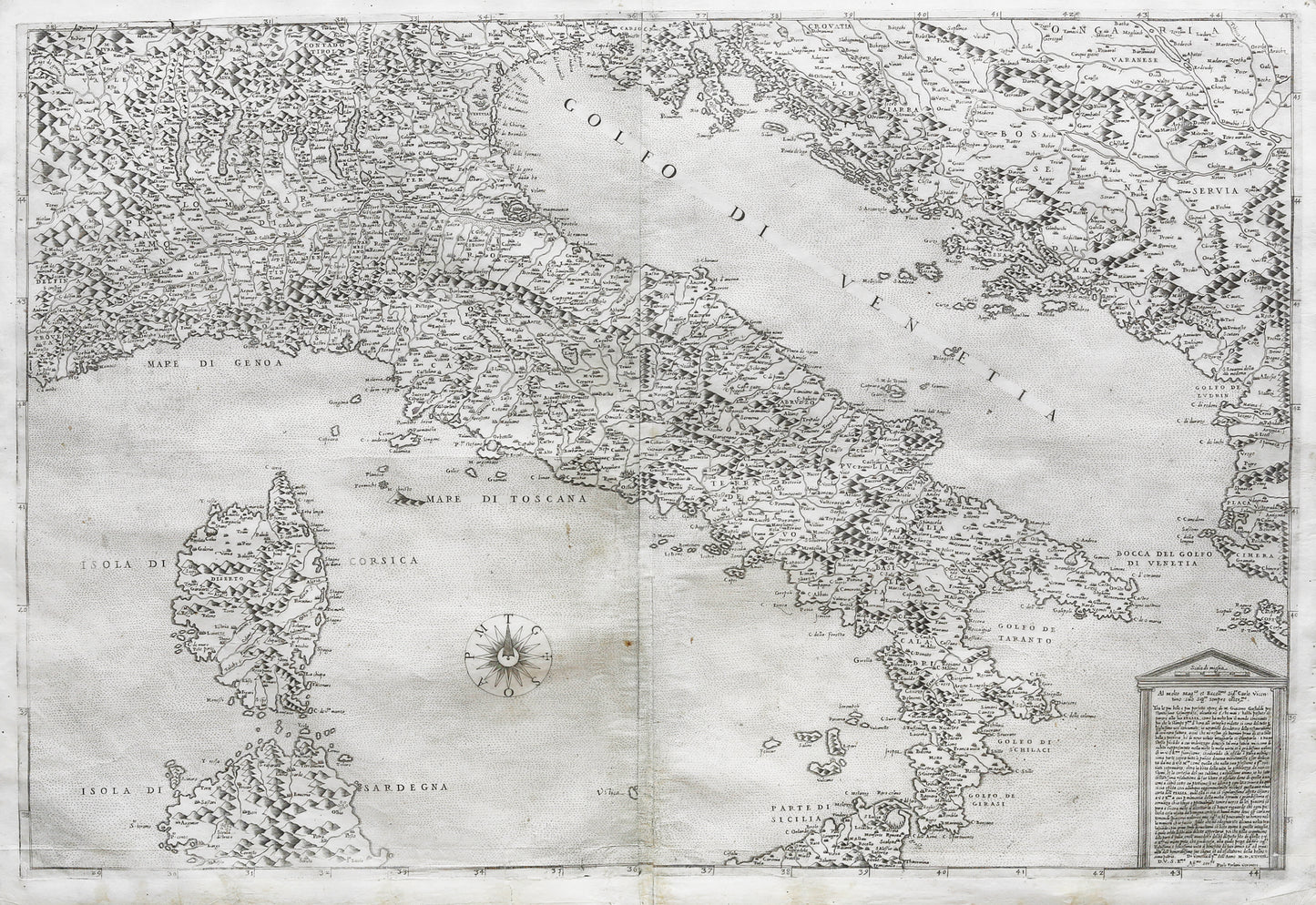 Forlani, Paolo (1560-1571) & Gastaldi, Giacomo (1500-1566). Italy. Venice: 1569