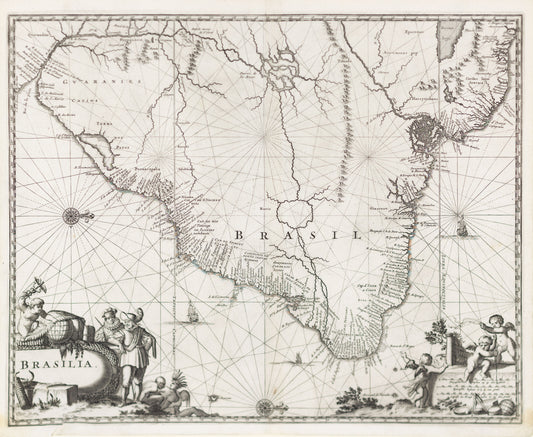 Meurs, Jacob. Brasilia. Amsterdam, 1673.