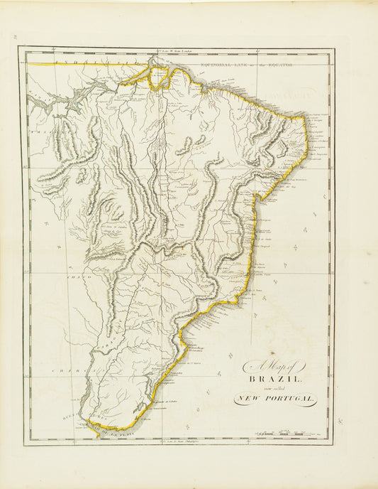 Carey, Mathew. A map of Brazil now called New Portugal. 1812.