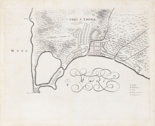 Barlaeus, Caspar. Brazil, Vrbs S. Thomae. Amsterdam, 1647.
