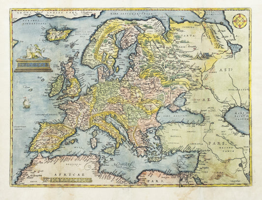 Ortelius, Abraham. Europae. Antwerp, 1570.