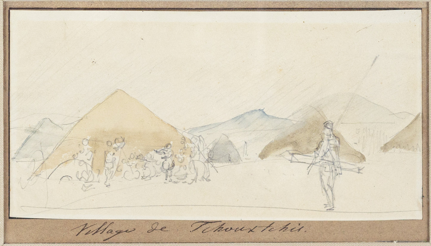 CHORIS, Louis (1787-1828). Village of Tchoutchi. 1816.