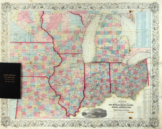 Smith, J. Calvin. Guide Through Ohio, Michigan, Indiana, Illinois, Missouri, Wisconsin & Iowa. New York, 1854.