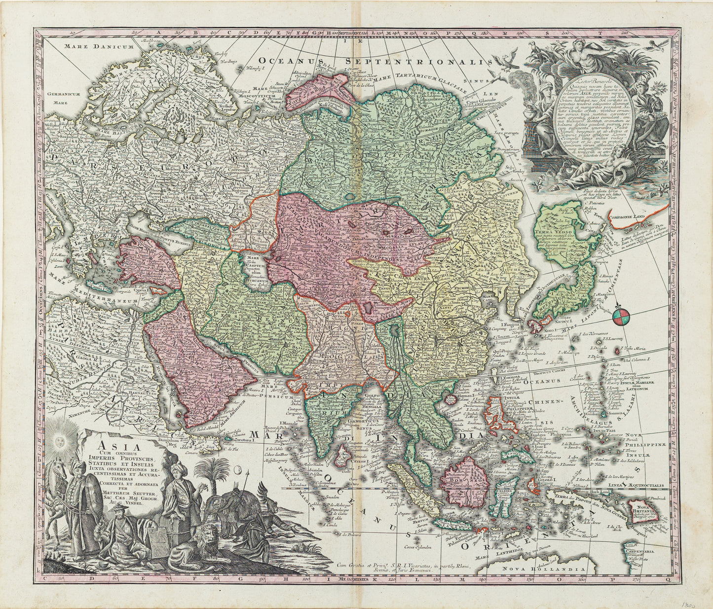 Seutter, Matthäus. Asia cum omnibus Imperiis Provinciis Statibus et insulis... Augsburg, 1697