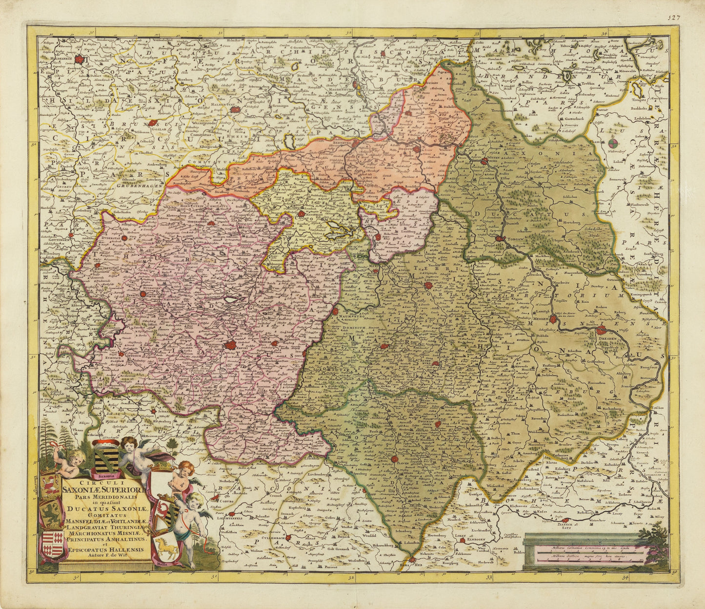 De Wit, Frederick. Circuli Saxoniae Superiori Pars Meredionalis... Amsterdam, c. 1710.