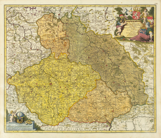 De Wit, Frederick. Regnum Bohemiae eique Annexae Provinciae ut Ducatus Silesiae...  Amsterdam, c. 1710.