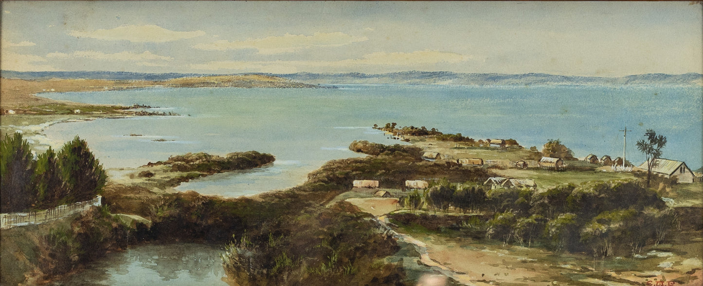 PAYTON, Edward William (British, 1859 - 1944). Lake Rotorua, Hot Lake Country, New Zealand.