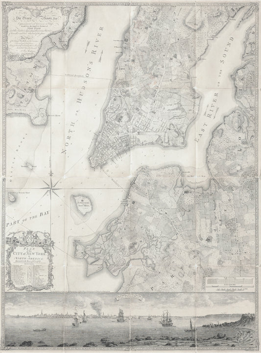 RATZER, BERNARD ( fl. 1756-1777)  Plan of the City of New York in North America, surveyed in the years 1766 & 1767.