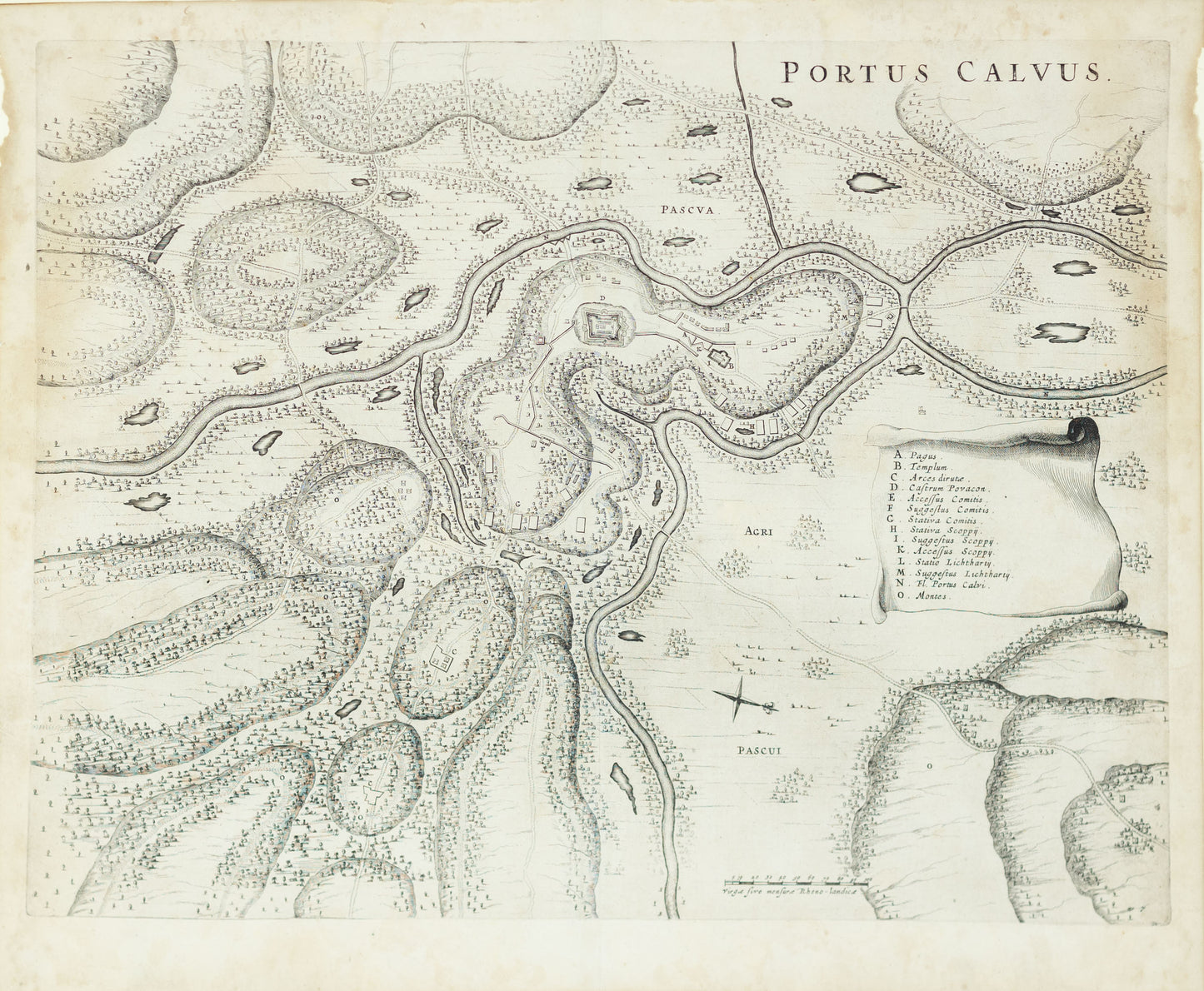 Blaeu, Johannes. Portus Calvus. Salvador, 1649.