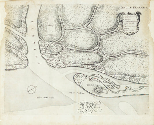 Blaeu, Johannes. Insula Tamaraca. Salvador, 1650.