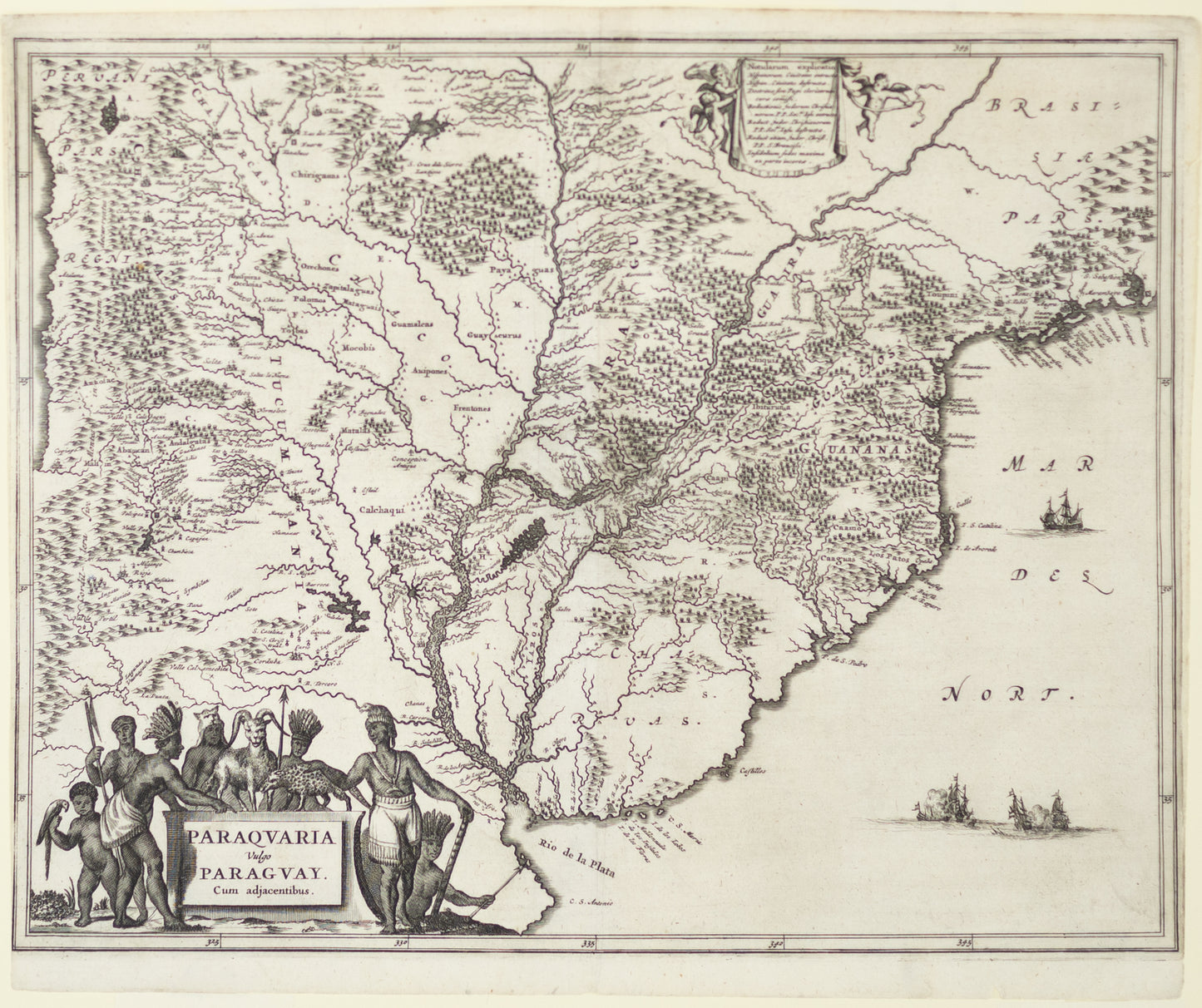 Van Meurs, Jacob. Paraquaria vulgo Paraguay. Amsterdam, 1673.