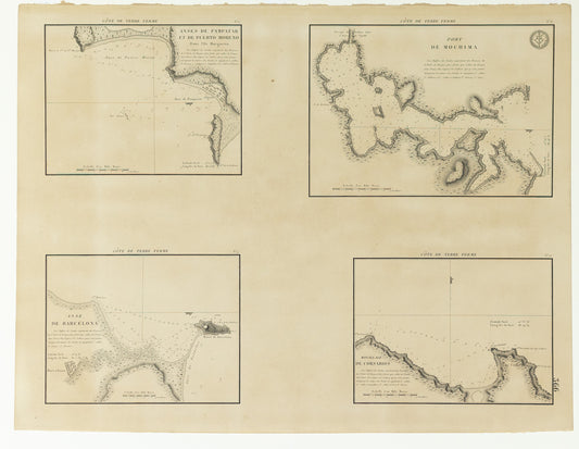 Depot General de la Marine. Anses de Pampatar et de Puerto Moreno...Mouillage de Corsarios. 1831.
