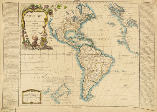 Nolin, J.B. Amerique ou Nouveau Continent... Paris, 1754.