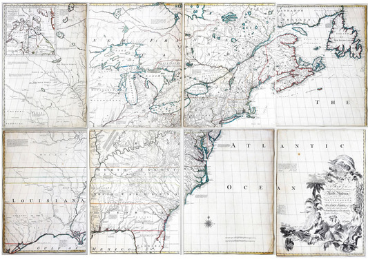 John Mitchell. A Map of the British and French Dominions in North America... 1755