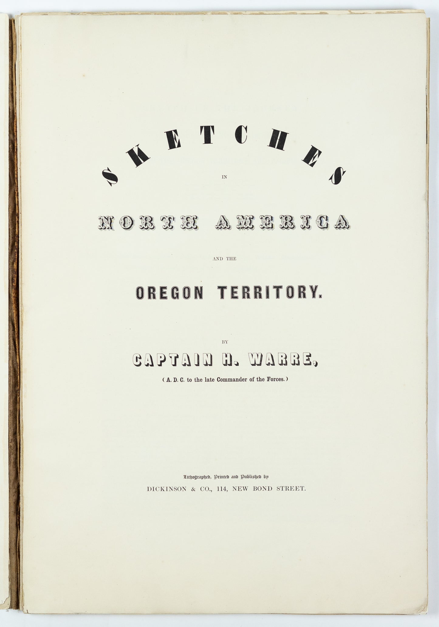 Henry Warre. Sketches in North America and the Oregon Territory. 1848