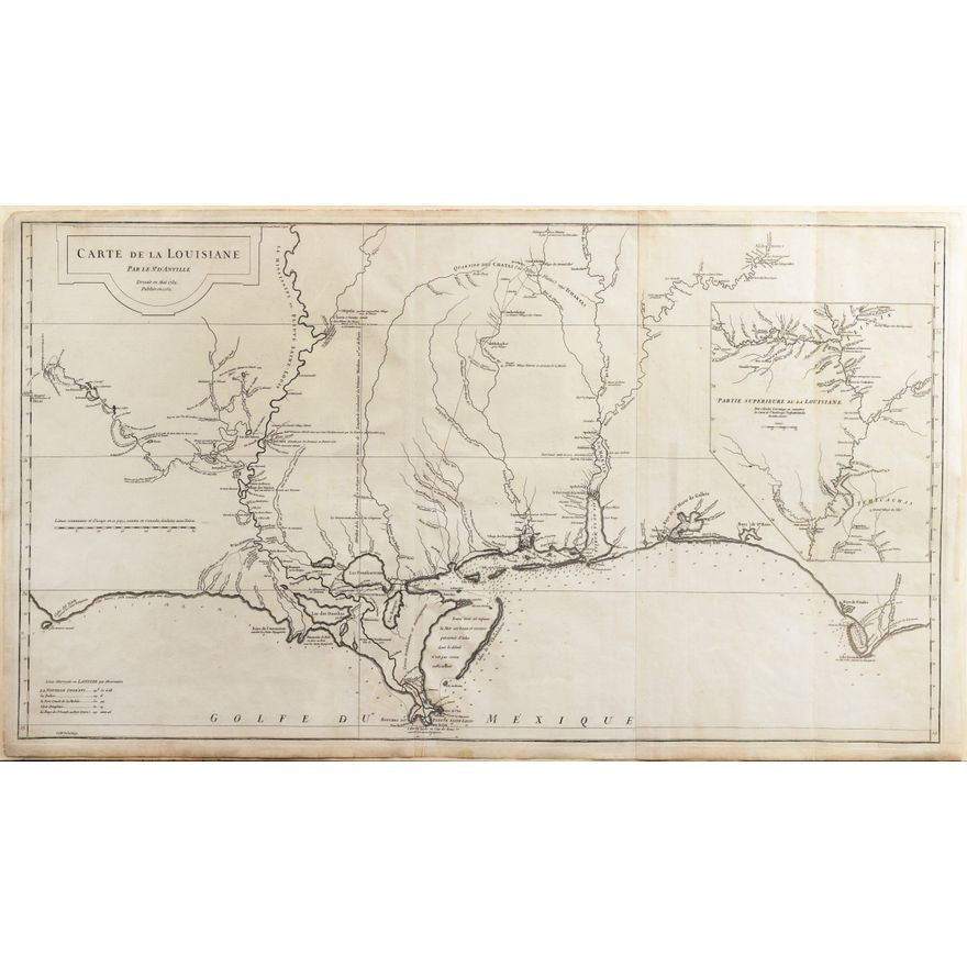 D'Anville's Carte de la Louisiane, 1732