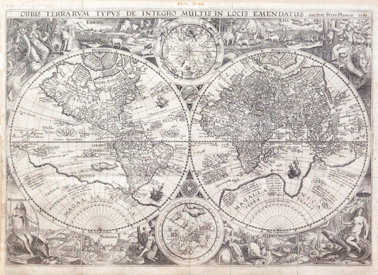 Petrus PLANCIUS (1552-1622). Orbis Terrarum...1590