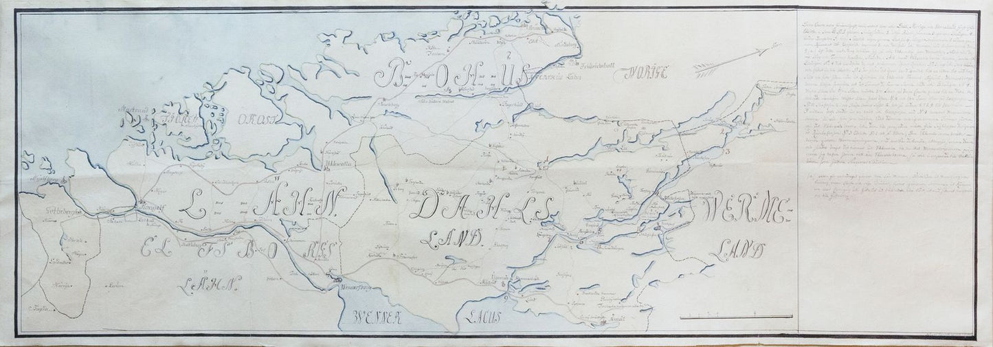 Von Rappholt's Map of Gotaland, Sweden - Showing Gothenburg, home of the SOIC