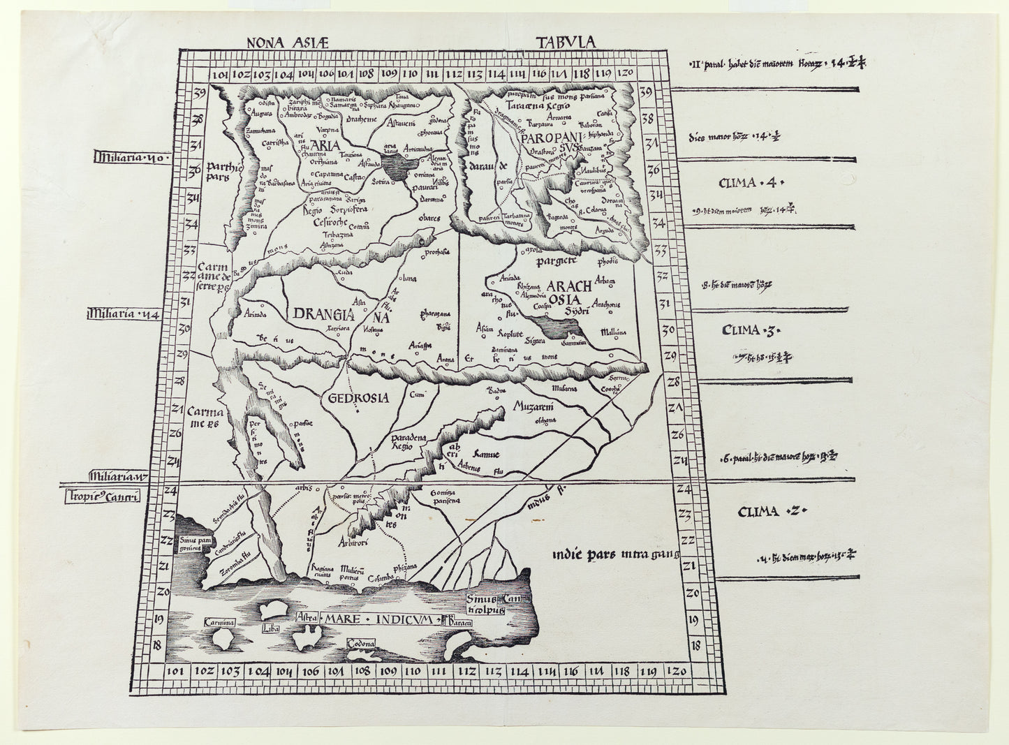 Waldseemuller (after) Ptolemaeus. Nona Asiae Tabula. Strassburg: Johann Schott, 1513.