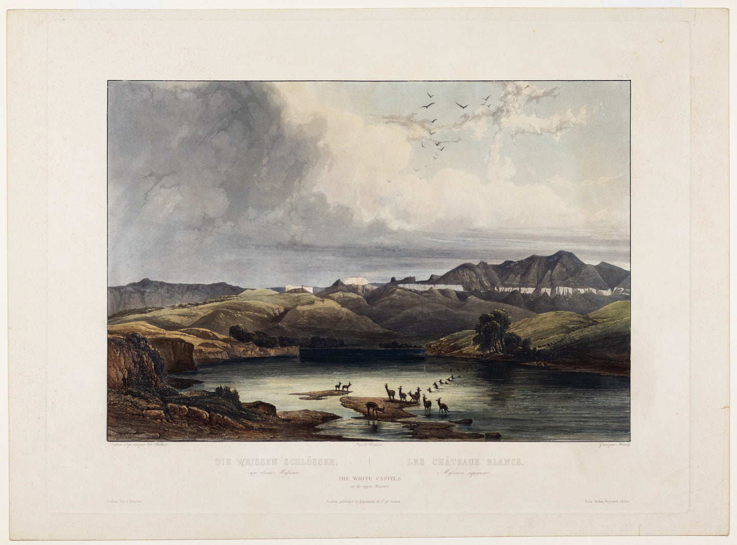 Karl Bodmer (1809-1893), Tab. 37, The White Castles