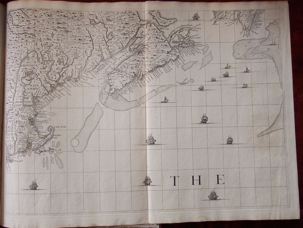 Henry Popple. Map of the British Empire in America. 1740.