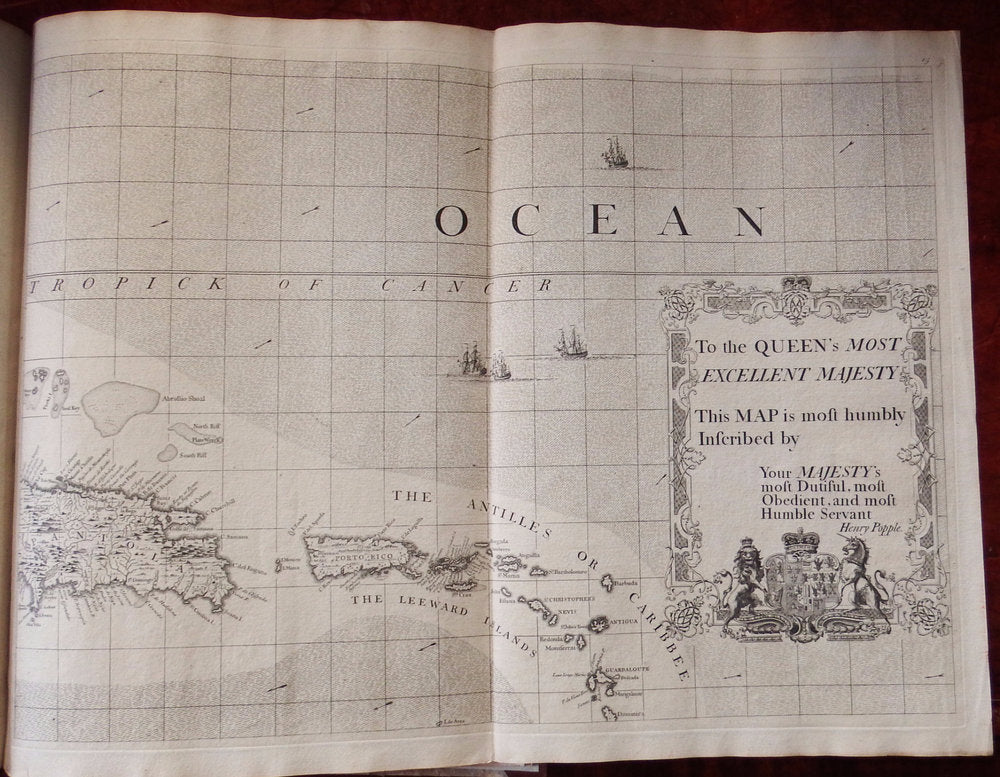 Henry Popple. Map of the British Empire in America. 1740.