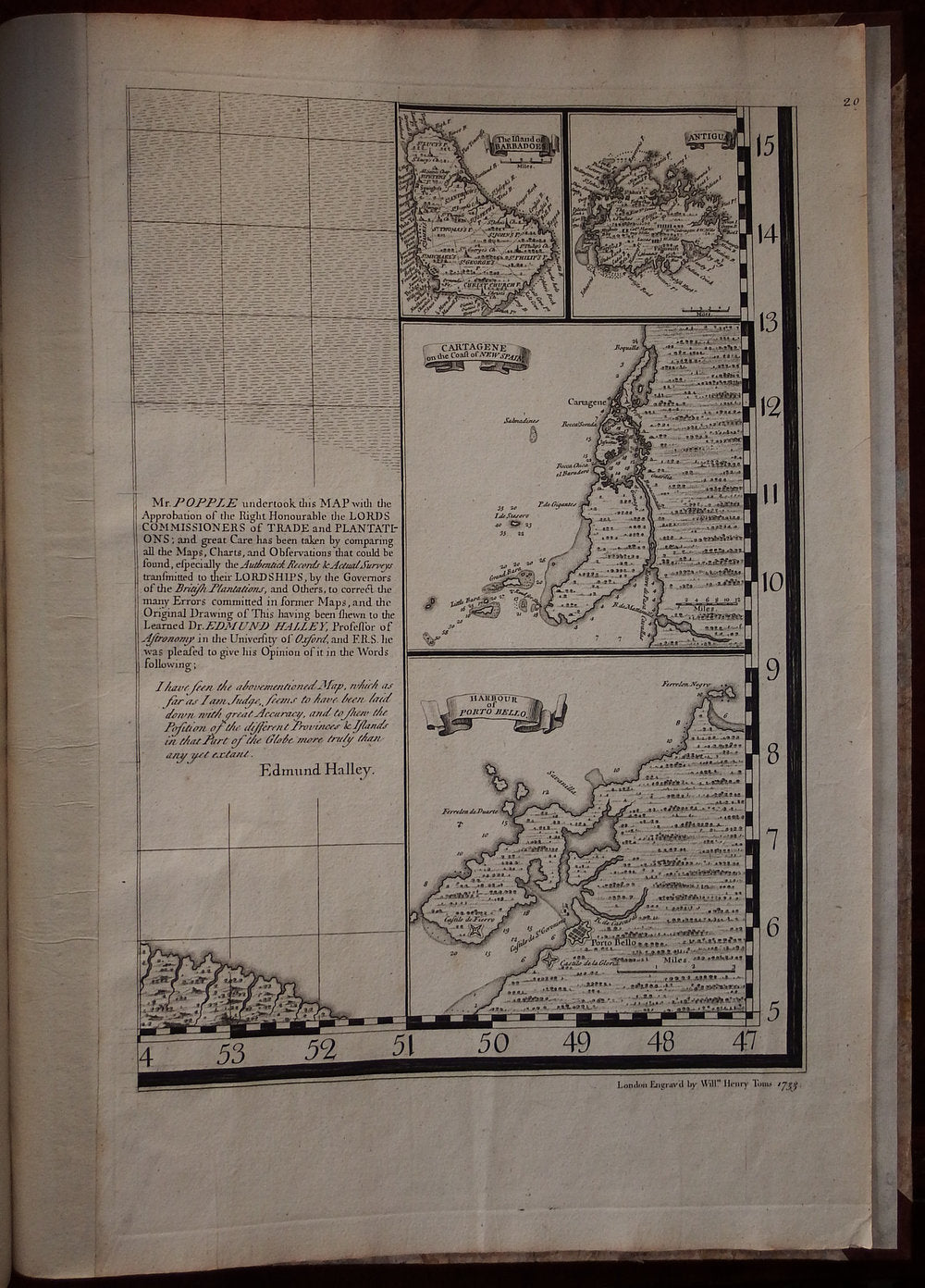 Henry Popple. Map of the British Empire in America. 1740.