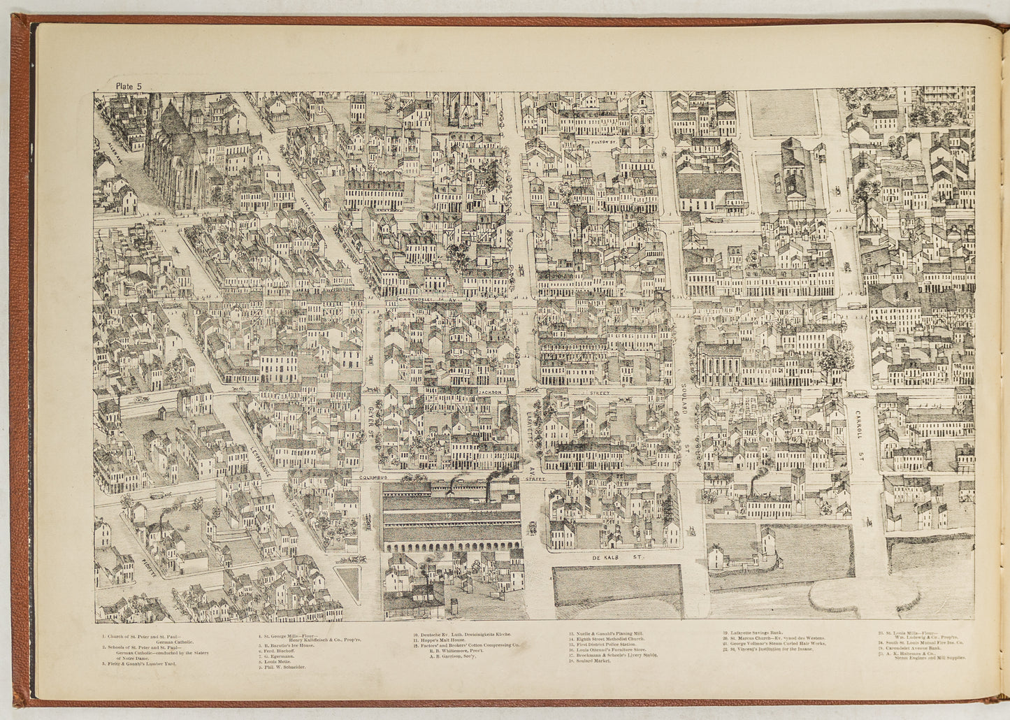 Pictorial St. Louis: The Great Metropolis of the Mississippi Valley. A Topographical Survey Drawn in Perspective A.D. 1875.